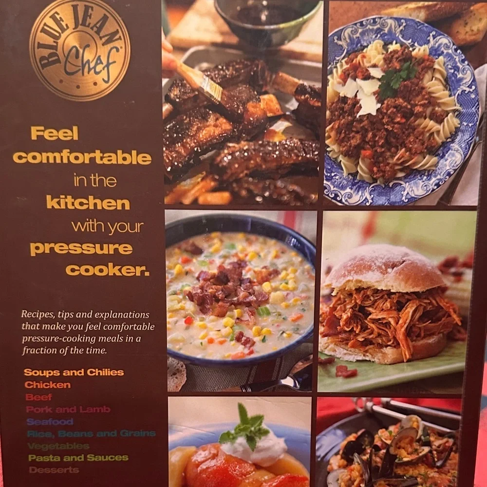Comfortable Under Pressure Cookbook by Blue Jean Chef Meredith Laurence